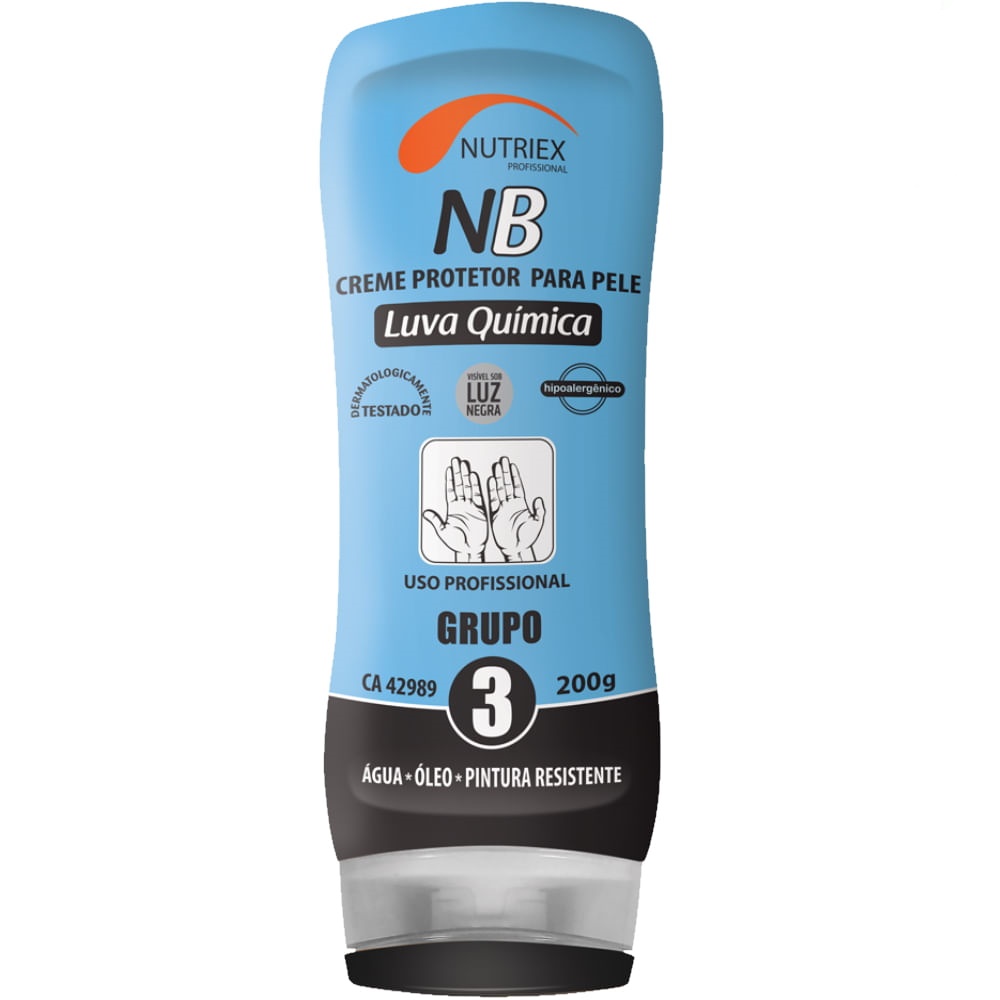 Creme Protetor p/ Pele Luva Química NB Grupo 3